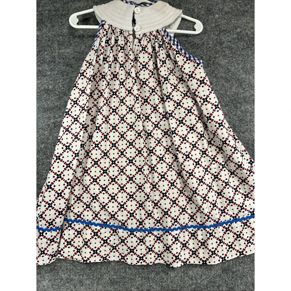 Lil Cactus Girl's Size 3T Patriotic Ice Cream Smocked Dress